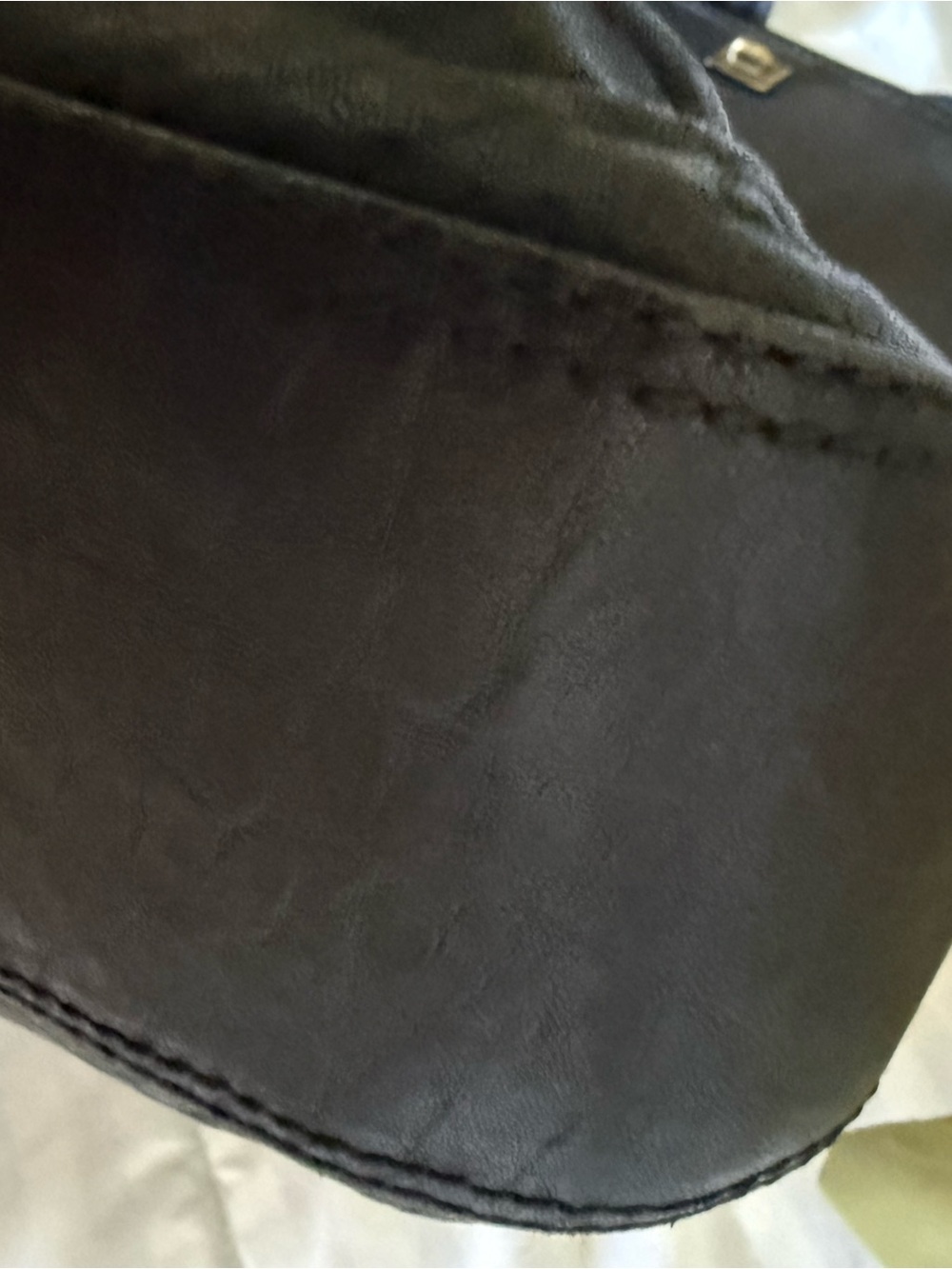 Fendi Black Leather Gun Metal Harware - Picture 10 of 16